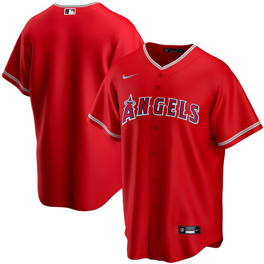 Mens Los Angeles Angels Nike Red Alternate Replica Team MLB Jerseys->los angeles angels->MLB Jersey